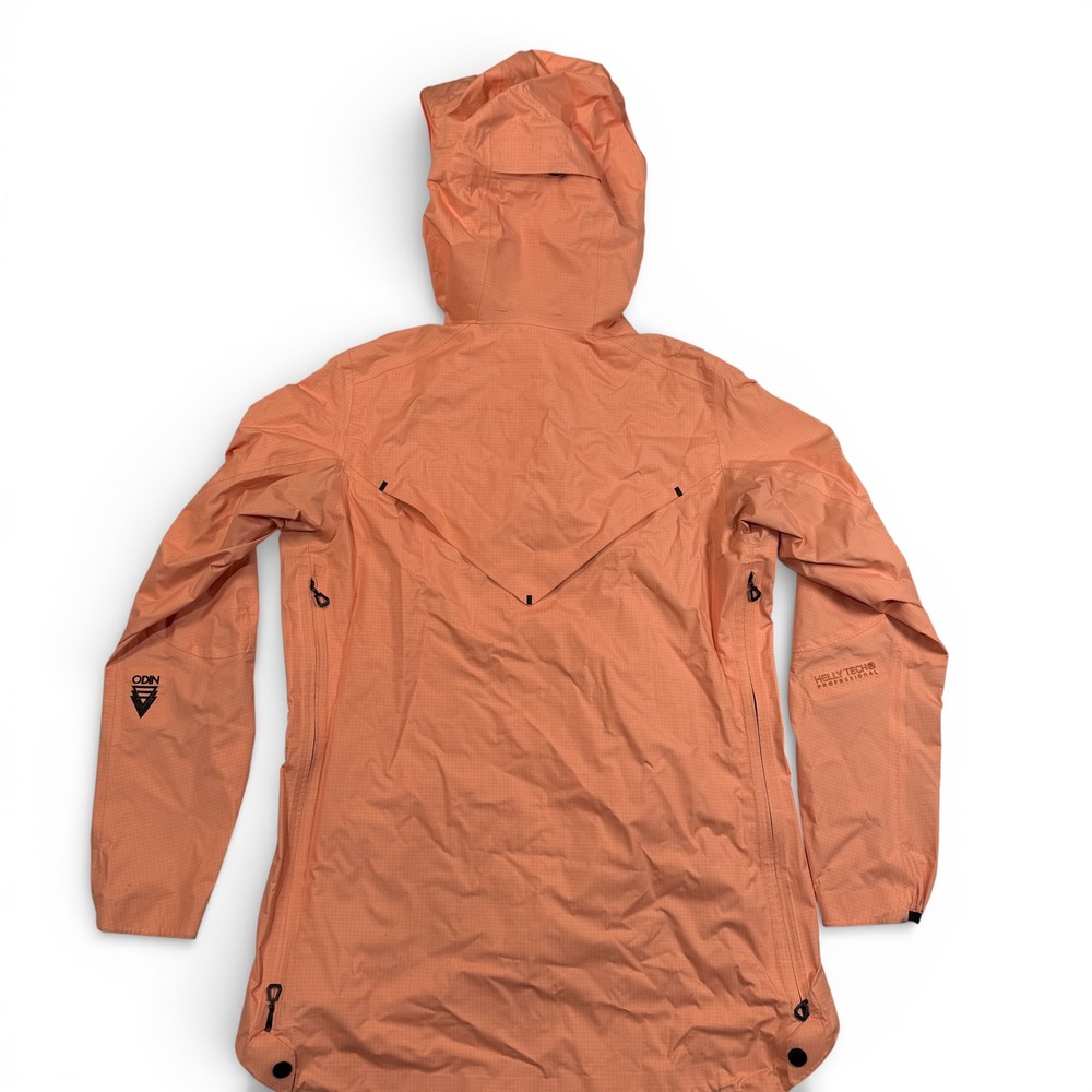 Helly Hansen Odin Light 3D Air Shell Rain Jacket Womens Small Peach Hooded - Picture 2 of 16